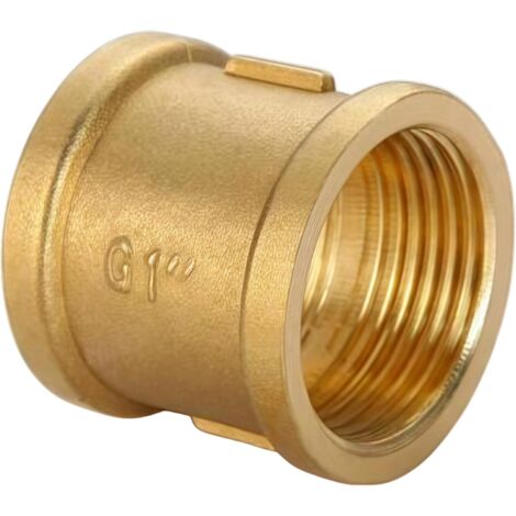 Mamelon double G1/2" (Ø 20mm) laiton mâle,4 pièces hexagonal G1/2"M/M,Raccord de jonction 2 x M Raccord fileté,Double mamelon Raccords en convient pour l'eau potable Manchon Double Femelle/Femelle G1" (1/5)