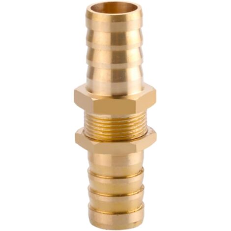 Raccord cannelé en laiton 1/2", filetage femelle, épisseur de métaux, barbillons, raccord tuyau, connecteur adaptateur pour air, eau, huile (épaisseur 8 mm) Pagode 14 Mm Petit Cuivre (1/5)