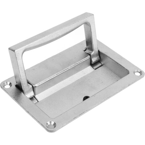 1 Poignée De Trappe Encastrée, Alliage De Zinc, 111x69.5mm, Pour Bateau, Camping-car, Armoire (1/5)