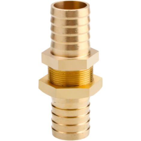 Raccord cannelé en laiton 1/2", filetage femelle, épisseur de métaux, barbillons, raccord tuyau, connecteur adaptateur pour air, eau, huile (épaisseur 8 mm) Pagode 19 Mm Grand Cuivre (1/5)