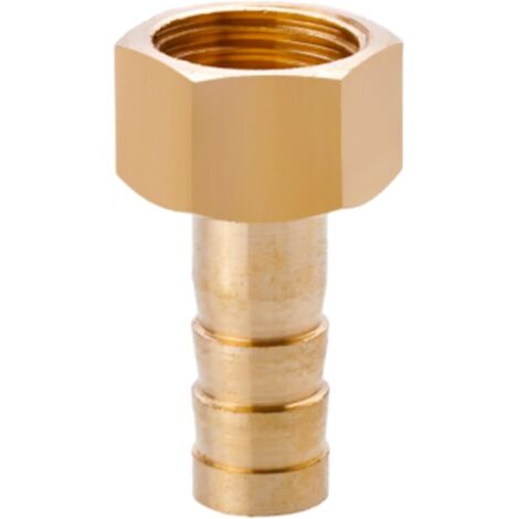 Raccord cannelé en laiton 1/2", filetage femelle, épisseur de métaux, barbillons, raccord tuyau, connecteur adaptateur pour air, eau, huile (épaisseur 8 mm) Filetage Femelle G1/4 8MM (1/5)