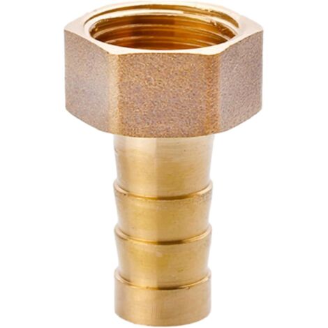 Raccord cannelé en laiton 1/2", filetage femelle, épisseur de métaux, barbillons, raccord tuyau, connecteur adaptateur pour air, eau, huile (épaisseur 8 mm) Filetage Femelle G3/8 10MM (1/5)