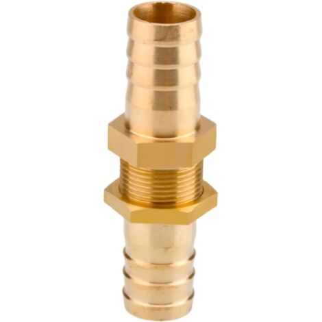 Raccord cannelé en laiton 1/2", filetage femelle, épisseur de métaux, barbillons, raccord tuyau, connecteur adaptateur pour air, eau, huile (épaisseur 8 mm) Pagode 14 Mm Grand Cuivre (1/5)