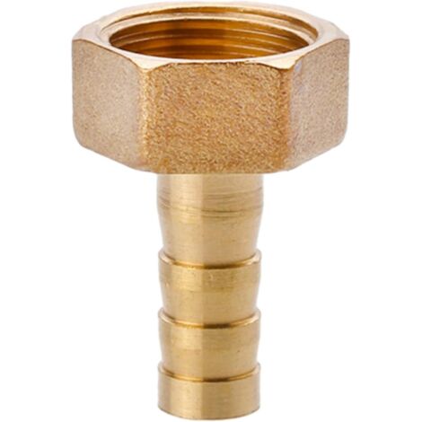 Raccord cannelé en laiton 1/2", filetage femelle, épisseur de métaux, barbillons, raccord tuyau, connecteur adaptateur pour air, eau, huile (épaisseur 8 mm) Filetage Femelle G3/8 8MM (1/5)