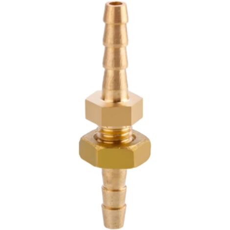Raccord cannelé en laiton 1/2", filetage femelle, épisseur de métaux, barbillons, raccord tuyau, connecteur adaptateur pour air, eau, huile (épaisseur 8 mm) Pagode 4 Mm Petit Cuivre (1/5)