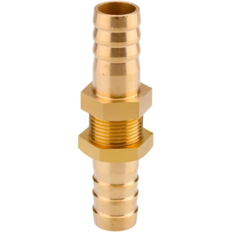 Raccord cannelé en laiton 1/2", filetage femelle, épisseur de métaux, barbillons, raccord tuyau, connecteur adaptateur pour air, eau, huile (épaisseur 8 mm) Pagode 12 Mm Grand Cuivre (1/5)