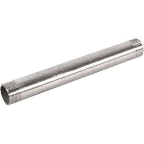 Mamelon - Tubes et tuyaux en acier inoxydable Raccords SS304 200mm BSP 1/4" 1/2" 3/4" 1" Homme X fileté mâle de raccords tuyauterie (1Pc) (Taille : 3/4"BSP) 3/4"BSP (1/4)