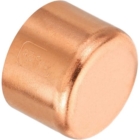 32.1mm(1.26") ID Cuivre Tuyau Extrémité Cap, Raccord Cap Sueur Bouchon Soudure Connexion pour Plomberie CVC Air Climatiseur - 28.1mm(1.11")