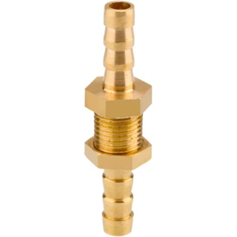 Raccord cannelé en laiton 1/2", filetage femelle, épisseur de métaux, barbillons, raccord tuyau, connecteur adaptateur pour air, eau, huile (épaisseur 8 mm) Pagode 6 Mm Grand Cuivre (1/5)