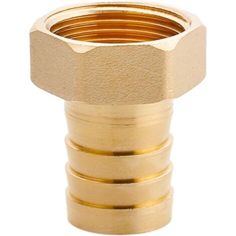 Raccord cannelé en laiton 1/2", filetage femelle, épisseur de métaux, barbillons, raccord tuyau, connecteur adaptateur pour air, eau, huile (épaisseur 8 mm) Filetage Femelle G1 25 MM d'épaisseur (1/5)