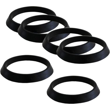 6 Pièces Joints de Caoutchouc, Toriques en Caoutchouc Plats, Rondelles Tuyau Drainage, Joint pour vidage OD 45mm, ID 39mm - Anneau d'étanchéité-43mm