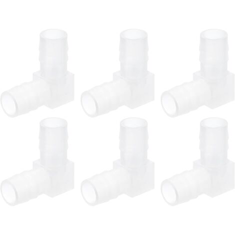 Raccord Coudé à 90 Degrés pour Tuyau de 13/16", Lot 4 Connecteurs en Forme L Valve d'Air d'Aquarium et Tuyauterie Aquariums Étangs - 5/16 pollici (8mm) (1/5)
