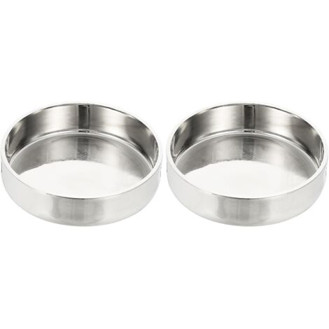 Emboutstuyau45 mmdiamètre extérieur, 2 emboutstuyau plats en acier inoxydable 304 Embouttuyau poli Capuchon rond pour les industriesla plomberie HVAC Tuyauterie métallique - 57 mm (1/5)