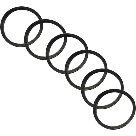 6 Pièces Joints de Caoutchouc, Toriques en Caoutchouc Plats, Rondelles Tuyau Drainage, Joint pour vidage OD 45mm, ID 39mm - Anneau d'étanchéité-OD 45mm