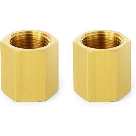 5 pièces 3/8" x Laiton BSP Mâle Hex Mamelon Raccord, à Connecteur Droit - 1/4"F (1/5)