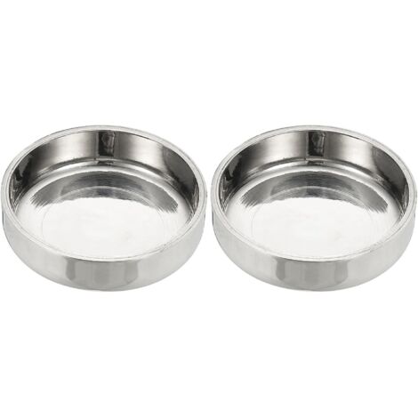 Emboutstuyau45 mmdiamètre extérieur, 2 emboutstuyau plats en acier inoxydable 304 Embouttuyau poli Capuchon rond pour les industriesla plomberie HVAC Tuyauterie métallique - 45 mm (1/5)