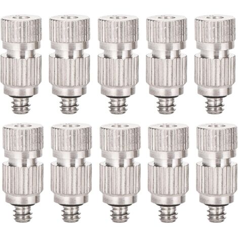 Lot de 10 buses brumisation pour système refroidissement extérieur en acier inoxydable à haute pression avec filtre laiton (taille : 0.3mm) - 3010