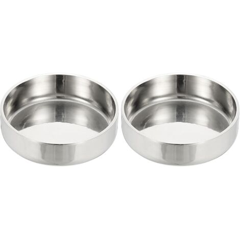Emboutstuyau45 mmdiamètre extérieur, 2 emboutstuyau plats en acier inoxydable 304 Embouttuyau poli Capuchon rond pour les industriesla plomberie HVAC Tuyauterie métallique - 51 mm (1/5)