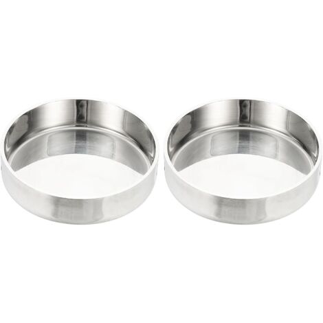 Emboutstuyau45 mmdiamètre extérieur, 2 emboutstuyau plats en acier inoxydable 304 Embouttuyau poli Capuchon rond pour les industriesla plomberie HVAC Tuyauterie métallique - 76 mm (1/5)
