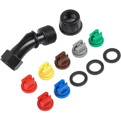 Lot de 6 buses pulvérisation à fond plat avec ouverture 0,6 mm, compatibles les baguettes jardin dos pour désherbage, nettoyage et agricole - (1/5)