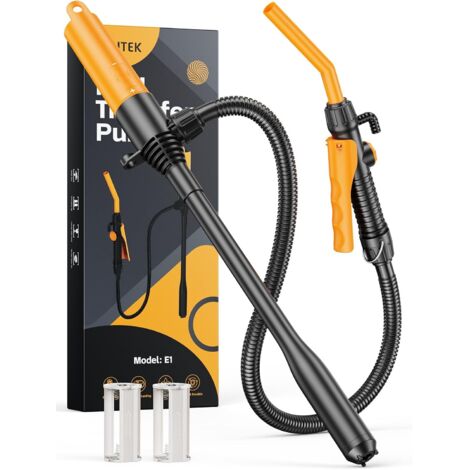 Pompe à Carburant E1, Essence, Manuelle, Diesel Batterie, 2,6 GMP, d'aspiration Portable avec Débit Contrôlé et Tuyau étanche de 150 cm pour Eau - (1/5)