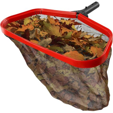 Épuisette professionnelle pour piscine - Avec filet à mailles fines double couche et cadre en aluminium robuste Pour le nettoyage des feuilles insectes Sans barre 1 pièce (1/5)
