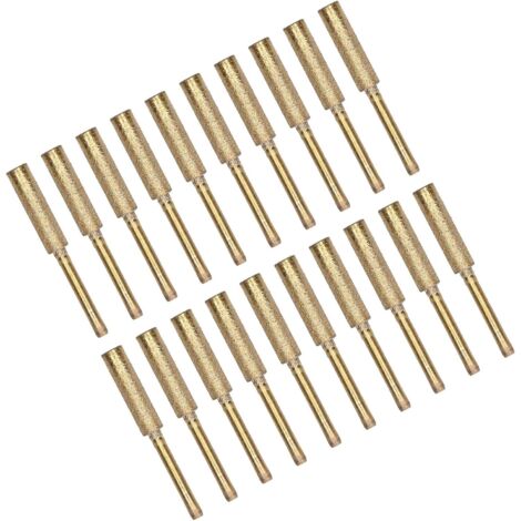 Affûteur de Tronçonneuse, Ensemble Têtes Meulage Efficaces pour Le Traitement des Moules et la Réparation du Soudage, Kit D'outils D'affûtage Fraises 20 Pièces Roue 7/32 - (1/5)