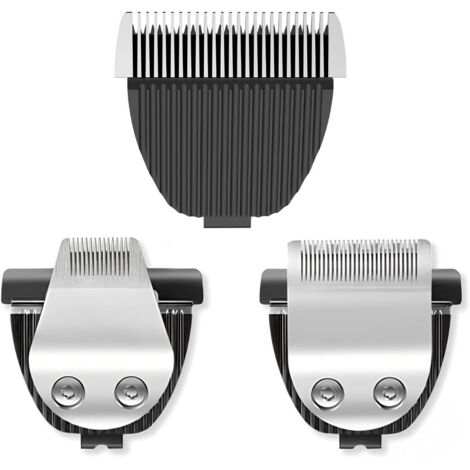 Têtes de coupe Remplacement pour Tondeuse à Cheveux, lames Cisaillement en Acier Inoxydable Compatibles avec les Tondeuses Lot 3 pièces RFC-69031 -