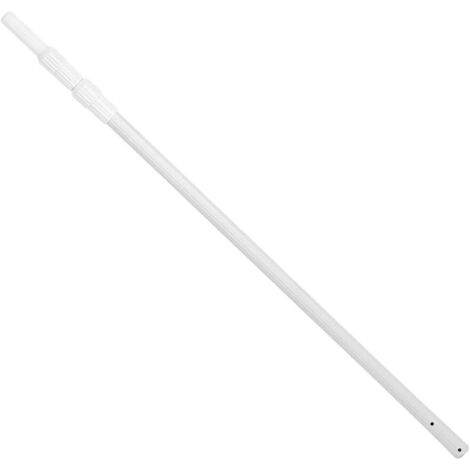 Tige de Nettoyage Piscine, Filet D'écumoire Robuste en Alliage D'aluminium avec Longueur Réglable 121,5 à 300 Cm, pour L'élimination des Feuilles Grande et Petite P - (1/5)