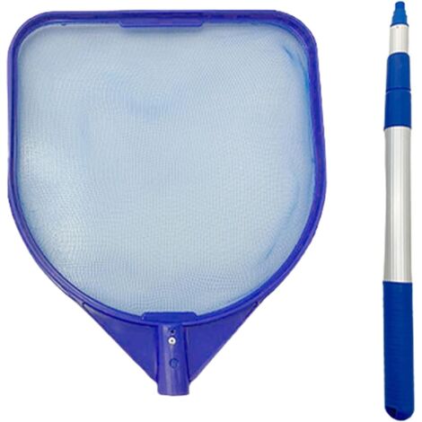 Épuisette De pour Piscine Filets Écumeur Feuilles avec Poteau Télescopique 17 À 41 Pouces Filet Écumoire Fines Nettoyer Les Particules - (1/5)