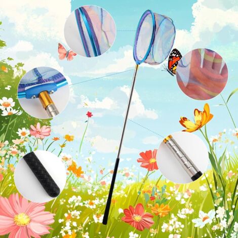 Sortie Camping Lot 2 Xmart – Lot De 2 Filets à Papillon Télescopiques Avec Seaux Pliables – Pour Enfants Et Adultes Sortie Camping Lot 2 Xmart – Lot De 2 Filets à Papillon Télescopiques Avec Seaux Pliables – Pour Enfants Et Adultes