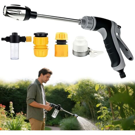 Pistolet Haute Pression Power Jet, Arrosage Jardin, Nettoyeur Water Blitz, nettoyeur haute pression, pour lavage de voiture et arrosage du jardin -