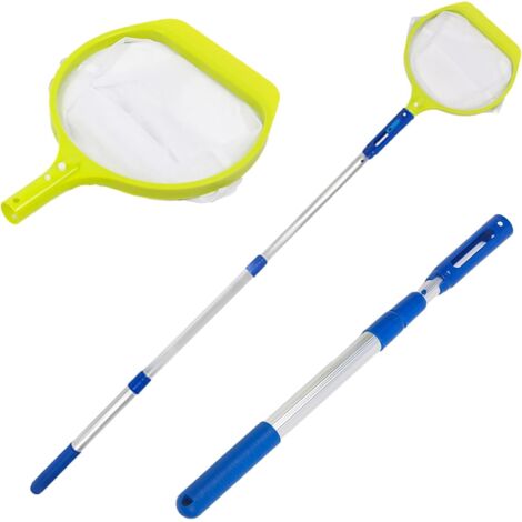 Épuisette pour Piscine Épuisettes De À Maillage Fin Feuilles Filet à Mailles Fines Entretien Bassin et Spa - (1/5)