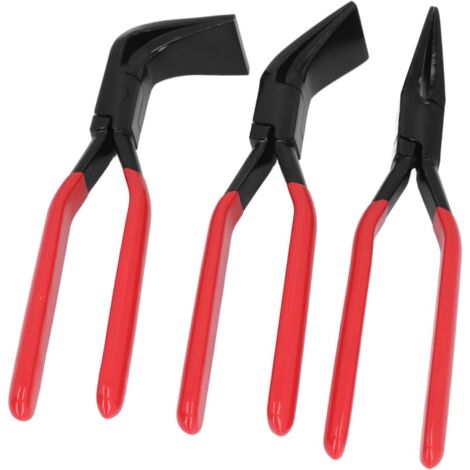 Pinces à Cintrer les Métaux, Robustes, Droites, 45 °, 90 pour Aplatir la Tôle, Ensemble de 3 Pièces Amateurs Bricolage, en Acier Haute Teneur Carbone - (1/5)