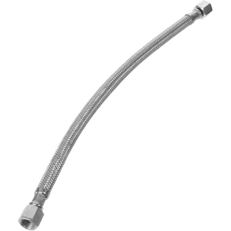 Tuyau Flexible Inox pour Compresseur Air Robuste et Léger Accessoire Détaché avec Clapet Anti-refoulement Raccord Stable Étanche Adapté Usage Garage Industrie -