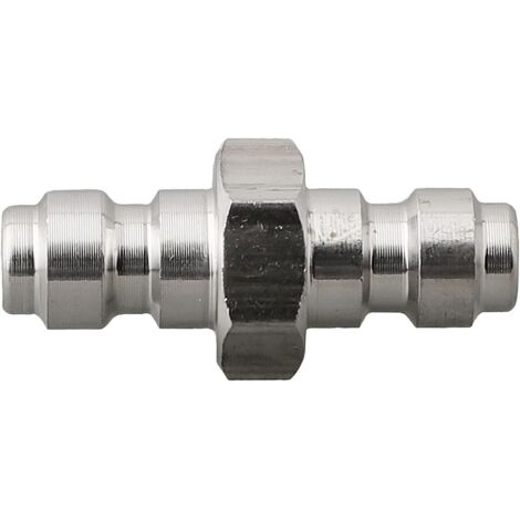 Adaptateur double mâle à connexion rapide 8 mm, raccord Foster en acier inoxydable, connecteur séparateur huile-eau 4500 psi pour raccords de compresseur d'air et pistolet air comprimé - (1/5)