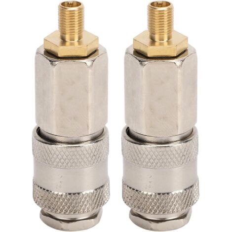 Raccord Rapide de Gonfleur D'air, Adaptateur Tuyau D'air 1/4 NPT, pour Pompes ¨lectriques Gonflables avec Connecteur Universel et Valve Standard - (1/5)
