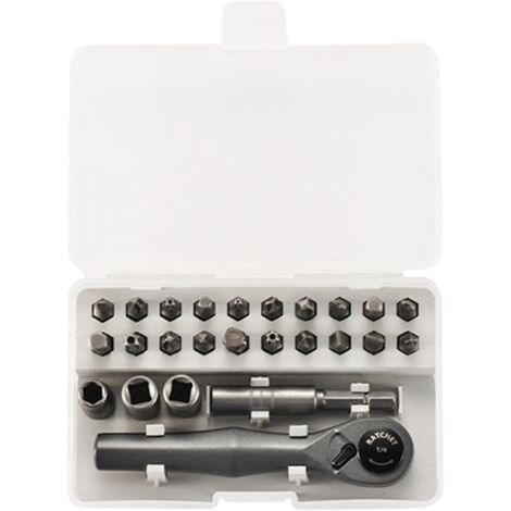 Mini jeu de cliquet – Kit d'outils réparation précision Clé à angle droit ultra compacte, ensembles d' tournevis, matériel professionnel pour l'entretien d'ordinateur et la - (1/5)