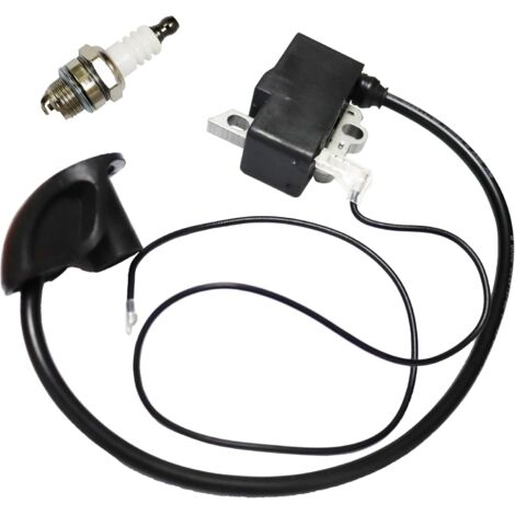 Bobine d'allumage avec Bougie pour Débroussailleuse STIHL FS120 FS120R FS200 FS200R FS250 FS250R FS300 FS350 FR350 BT120 BT120C BT121 BT121Z FS202 FR450 FR480 FR480C 4134 400 1301 - (1/5)
