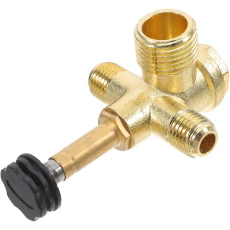 3pièces Vanne De Non-retour à Double Tube Pour Compresseur Air Accessoire Pneumatique Robuste Et Résistant Corrosion Raccordement Des Composants - (1/5)