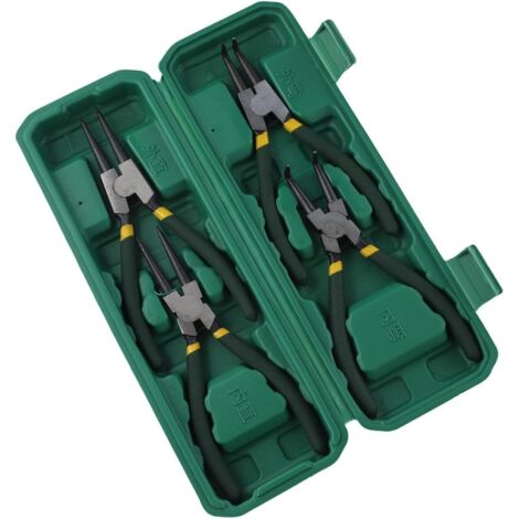Ensemble de pinces circlips 17,8 cm avec différents types pour une manipulation facile étui rangement - (1/5)