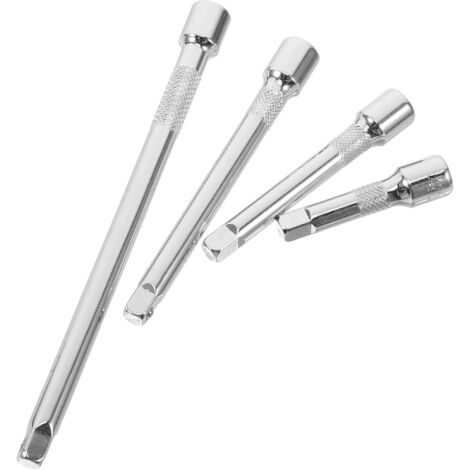 Ensemble de 4 Rallonges à Cliquet pour Douille en Acier Chrome Vanadium, Résistant L'usure, Outil Multifonction Réparation Meubles et Machines - (1/5)