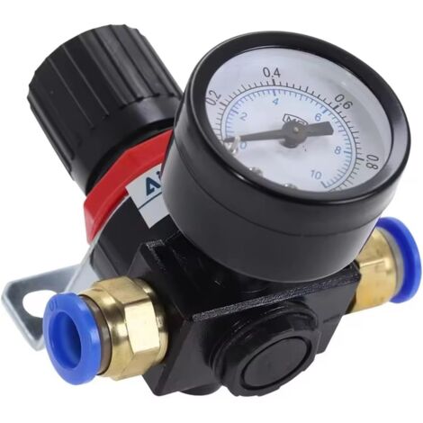 Régulateur de pression compresseur d'air Réducteur Valves Réglables 0.1-1Mpa avec connecteur 8mm pour équipement pneumatique - (1/5)