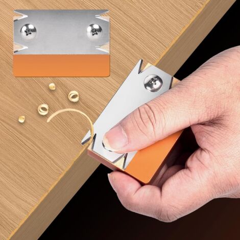 Furnierkantenschneider, Rabot Manuel Portable pour Chants, Rabot, Outil de Travail du Bois à Main, Rabot à Chants à une Main pour Bois, PVC, ABS, Rabot à Défonce Orange (1/5)