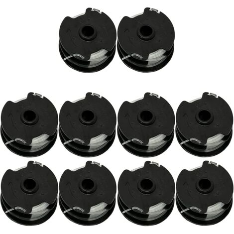 Lot de 10 Bobines Rechange pour Débroussailleuse sans Fil LIDL Parkside PRTA 20-Li A1 IAN311046, B1 IAN330831, B2 IAN334231, C3 IAN351753, PRT 300 A1, 550 A3, 27FT, Φ1.65MM - (1/5)