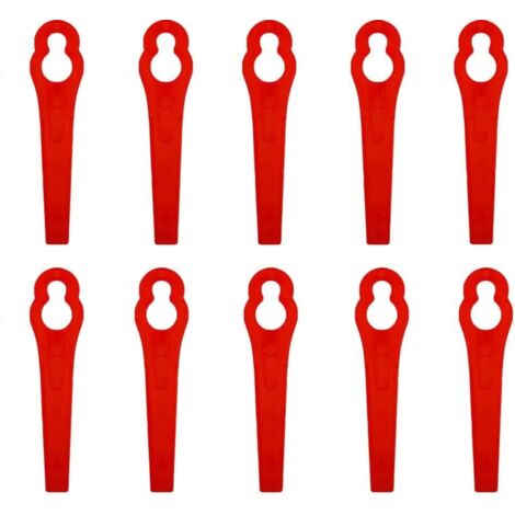 Lot de 100 lames rechange pour coupe-bordure en plastique, accessoires coupe-bordures, plastique (C) - (1/5)