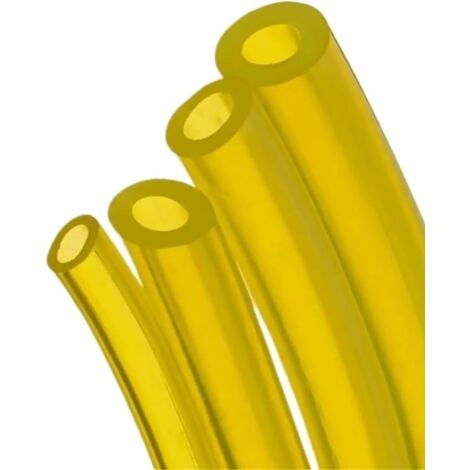 Durite Essence Moto Tuyau d'essence de Tube Ficelle gaz Carburant 1M for des tuyaux souffleur tronçonneuse Tondeuse Outils Bricolage(Yellow,1MOD 8XID 5MM) Yellow 1MOD 5MM (1/5)