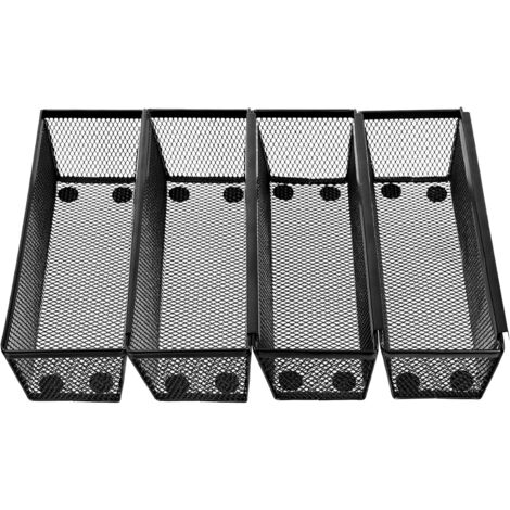 Lot de 4 range-couverts pour tiroirs, organiseurs cuisine, tiroir organiseur, rangement avec côtés imbriqués couverts, cosmétiques, fournitures bureau - (1/5)