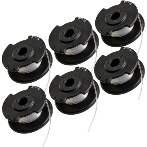 6 Pièces Bobine Fil Coupe Bordure Compatible Avec Einhell Coupe-Bordures Sans Fil, Remplacement Spools TLE-03, Accessoires Pour Tondeuse et Jardinage -
