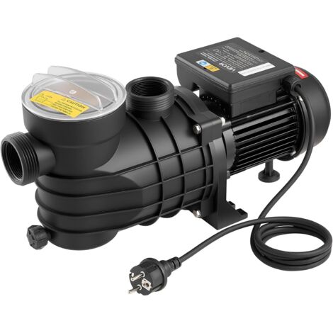 Pompe Piscine Hors Sol 250 W Pompe Filtration Piscine 11700 L/h pour Piscines Hors Sol, Spa, Vitesse Unique, avec Panier Filtre, Couvercle, 2850 tr/min, Hauteur Refoulement Max 8 m, 220-240 V CA
